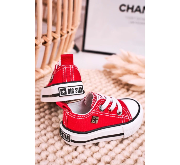 Dětské Klasické Tenisky Nízké BIG STAR HH374196 červené