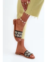 Dámské černé sandály na ploché podrážce model 21657438 - Boto Dámské černé sandály na ploché podrážce model 21657438 - Boto