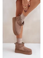 sněhule na platformě Big Star béžové model 21677565 - Big Star Shoes sněhule na platformě Big Star béžové model 21677565 - Big Star Shoes