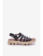 Kožené dámské sandály Zazoo model 21682172 černé - Boto Kožené dámské sandály Zazoo model 21682172 černé - Boto