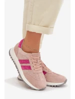 Dámské tenisky z přírodního semiše růžové model 22013945 - EVENTO