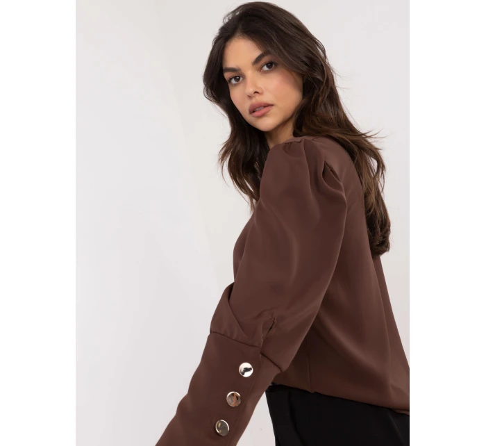 Bluzka MI BZ model 21898775 ciemny brązowy - FPrice