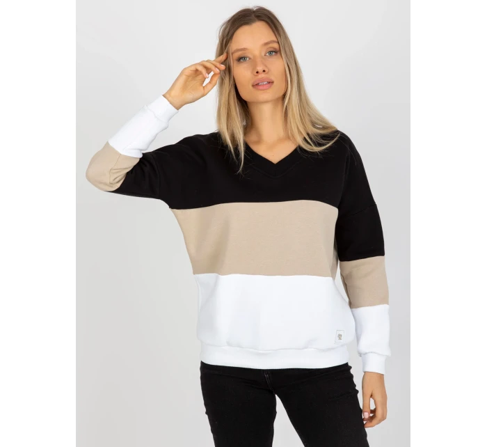 Mikina RV BL 8377.89 černá a béžová Mikina RV BL 8377.89 černá a béžová