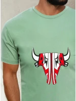 Pánské světle zelené tričko Dstreet model 21965073 - FashionStreet