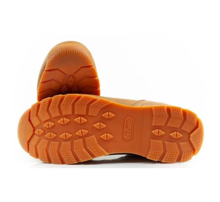 Lee Cooper pánská zimní trekingová zateplená kotníková obuv hnědá