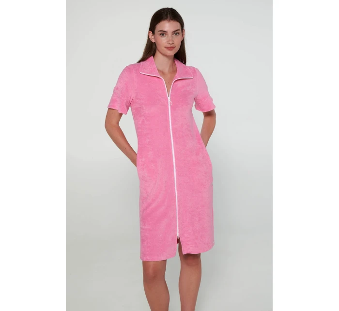 Šaty froté s krátkými rukávy model 19697685 - Vamp