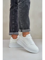 Dámské Tenisky Na Platformě S Dekorativním Šněrováním Bílé model 21684949 - Boto Dámské Tenisky Na Platformě S Dekorativním Šněrováním Bílé model 21684949 - Boto