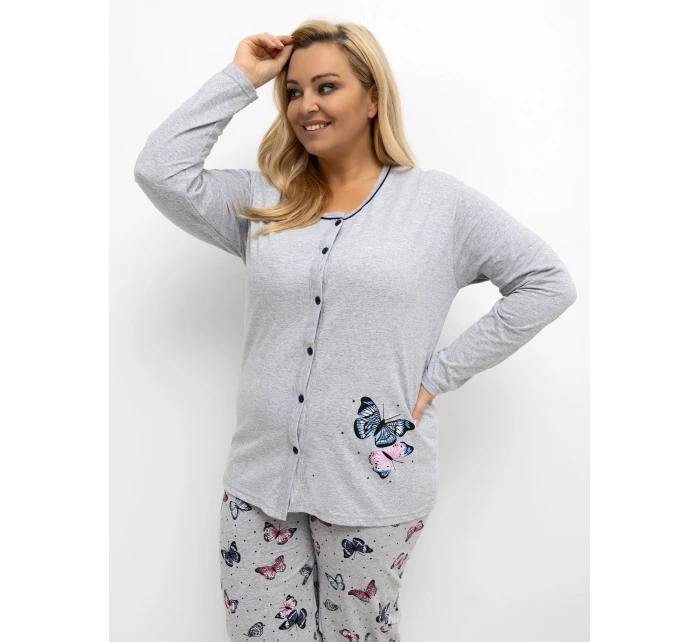 DU PI pyžamo FP 504.17 šedé DU PI pyžamo FP 504.17 šedé