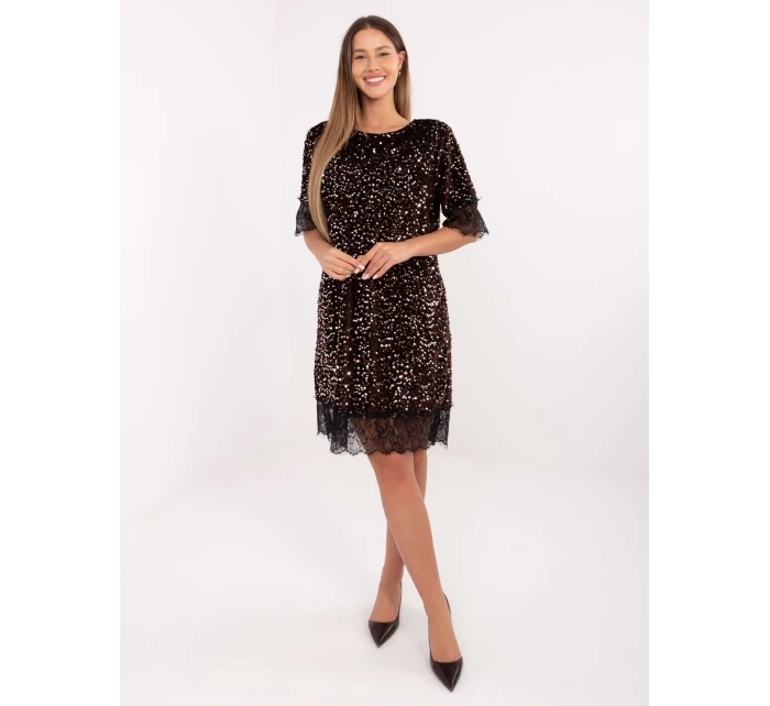 MI SK šaty A60151.29P hnědé