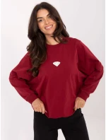 Bluza RV BL model 21334875 bordowy - FPrice Bluza RV BL model 21334875 bordowy - FPrice