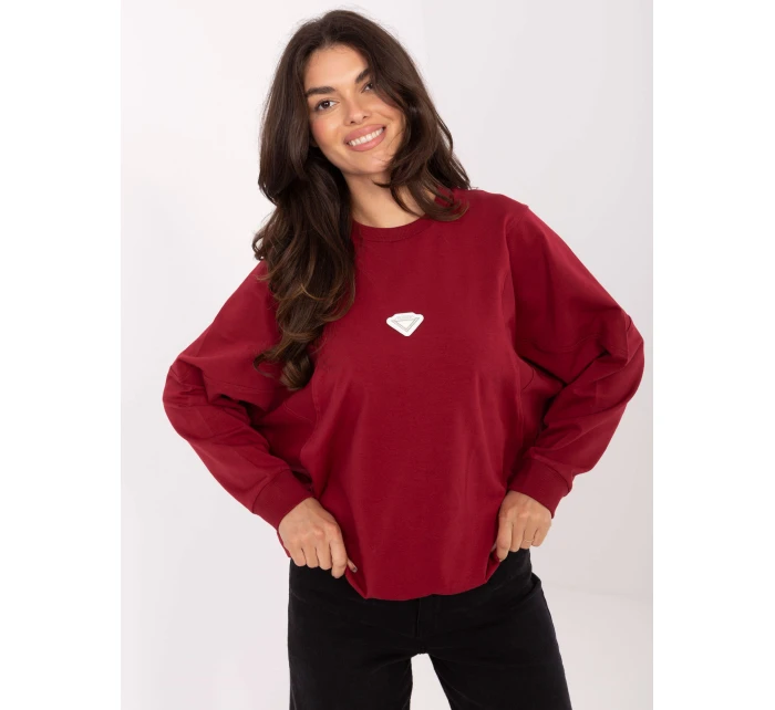 Bluza RV BL model 21334875 bordowy - FPrice Bluza RV BL model 21334875 bordowy - FPrice