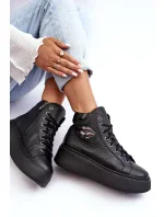 Dámské vysoké tenisky na zip Lemar Black Katerin Dámské vysoké tenisky na zip Lemar Black Katerin