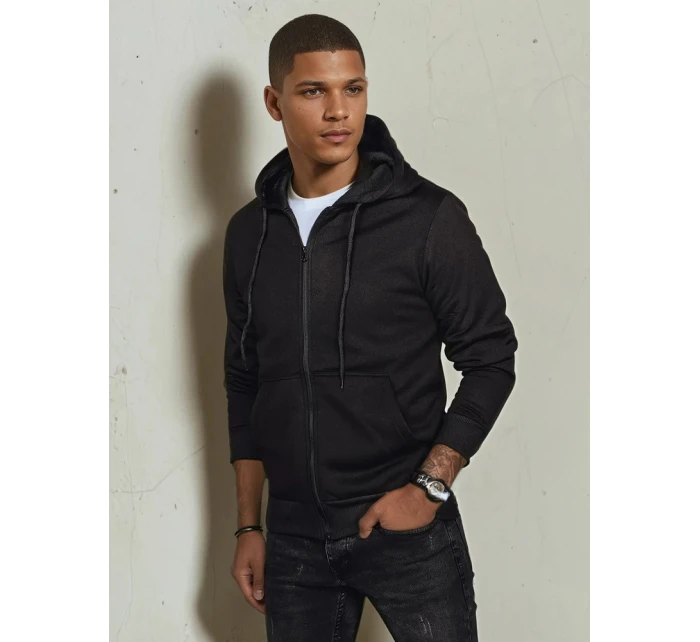 Pánská mikina s kapucí na zip černá Dstreet model 21972055 - FashionStreet