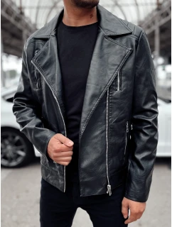 Pánská kožená bunda ramones černá FashionStreet TX4715