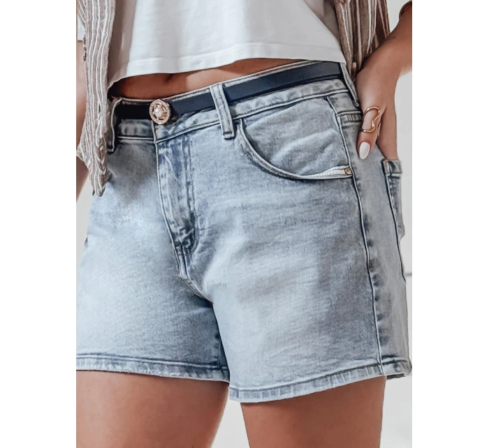 Dámské džínové šortky s páskem HELLO JEAN modré FashionStreet SY0481 Dámské džínové šortky s páskem HELLO JEAN modré FashionStreet SY0481