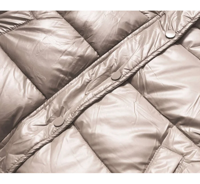 KRÓTKA KURTKA PUCHOWA CROP BEŻ model 21243924 - HONEY WINTER