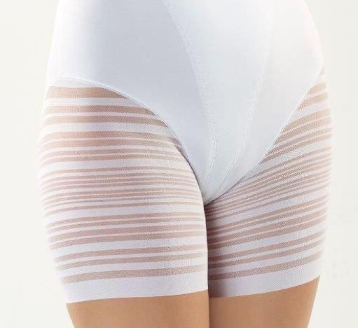 Stahovací kalhotky s nohavičkou Verda bílé