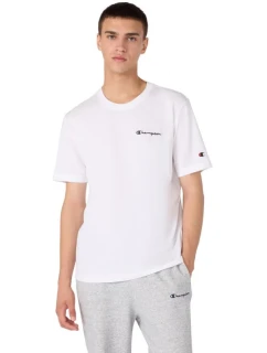 Pánské tričko Champion SS Tee white 221798 WW001 pánské