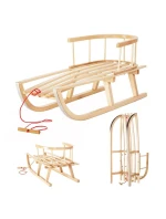 Klasické dřevěné sáňky s opěradlem GreenBlue GB136 Klasické dřevěné sáňky s opěradlem GreenBlue GB136