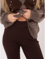 Leginsy model 21782506 ciemny brązowy - FPrice