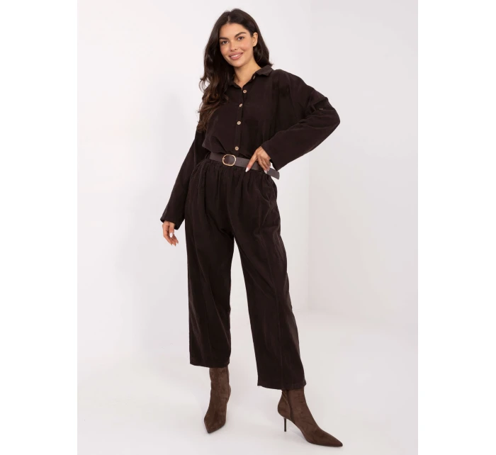 Koszula IT KS model 21749804 ciemny brązowy - FPrice Koszula IT KS model 21749804 ciemny brązowy - FPrice