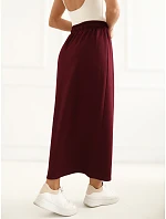 Spódnica LK SD model 22267698 bordowy - FPrice Spódnica LK SD model 22267698 bordowy - FPrice