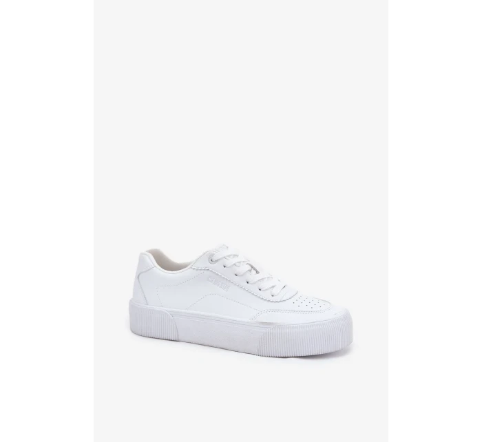 Dámské nízké tenisky z ECO kůže Big Star – bílé Dámské nízké tenisky z ECO kůže Big Star – bílé