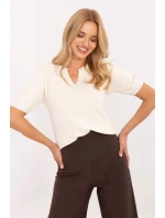 Svetr s krátkým rukávem  model 216772 Factory Price