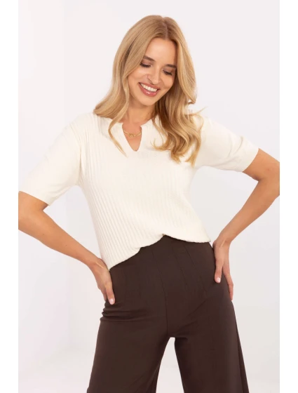 Svetr s krátkým rukávem  model 216772 Factory Price