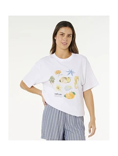 Dámské tričko RIP CURL Poolside Heritage Tee, bílé