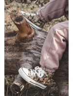 Dětské vysoké tenisky s zipem Béžová a zelená Filemon Dětské vysoké tenisky s zipem Béžová a zelená Filemon