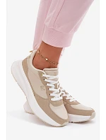 Dámské tenisky na platformě Béžové model 22074762 - GAP Dámské tenisky na platformě Béžové model 22074762 - GAP