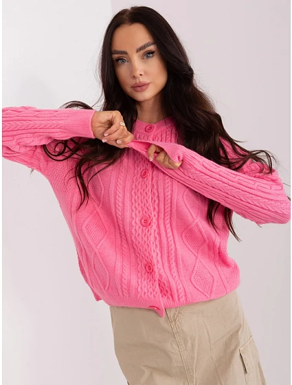Sweter AT SW  różowy model 18959434 - FPrice