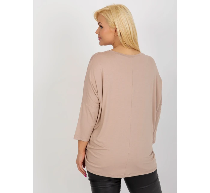 Bluzka RV BZ model 18487413 beżowy - FPrice Bluzka RV BZ model 18487413 beżowy - FPrice