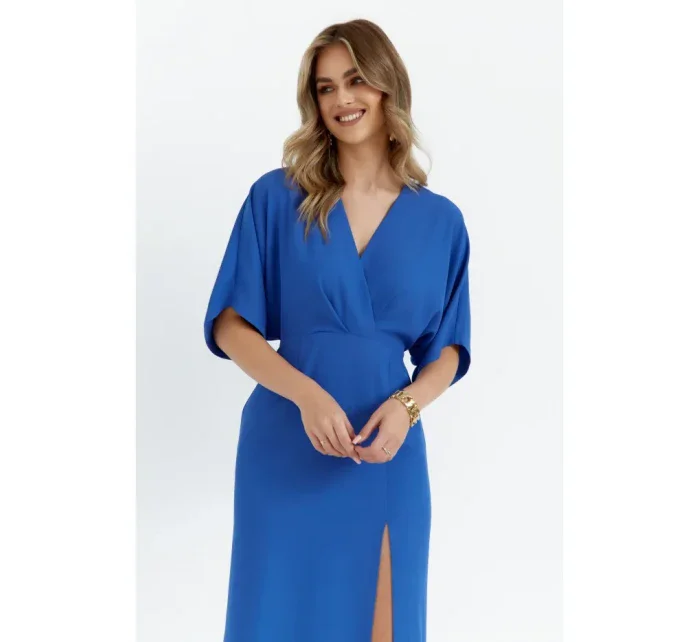 model 20589785 Maxi šaty modré - Makover model 20589785 Maxi šaty modré - Makover