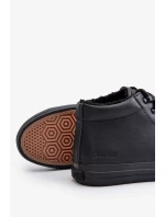 Zateplené Pánské Tenisky Z Eko Kůže Big Star Černé Zateplené Pánské Tenisky Z Eko Kůže Big Star Černé