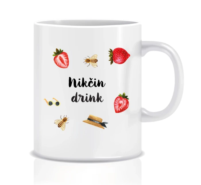 Personalizovaný klasický bílý hrníček s letním mixem 
