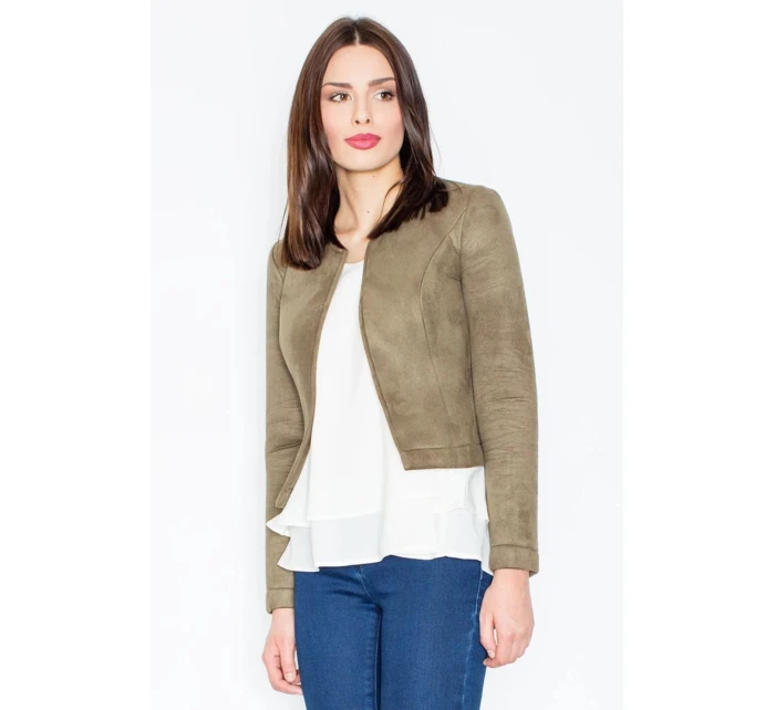 Dámské sako M456 olivové  - Figl