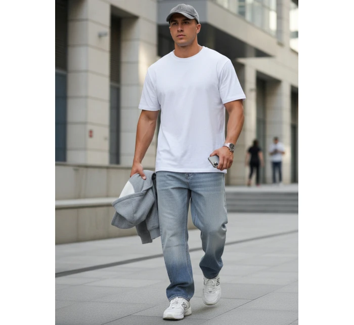 Pánské modré pytlovité džínové kalhoty FashionStreet UX4478