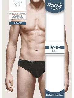 sloggi men Basic Mini 2P - BLACK - SLOGGI BLACK - SLOGGI