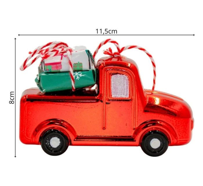 ZÁVĚSNÁ DEKORACE AUTO ČERVENÁ