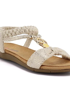 Dámské nazouvací sandály béžové Artiker 58C0628