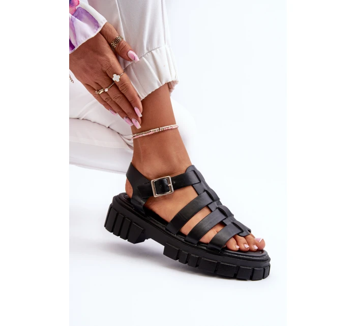 Dámské sandály černé model 21657072 - Boto Dámské sandály černé model 21657072 - Boto