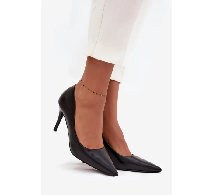 Dámské lodičky z eko kůže Černé model 21711410 - Boto