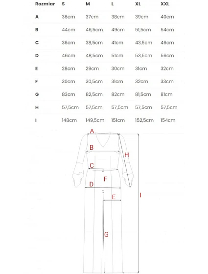 Kombinéza s rukávy bordó model 21319117 - STYLOVE