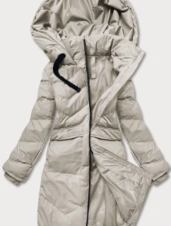 Lehká dámská zimní bunda (5m735-62) béžová - Goodlooking