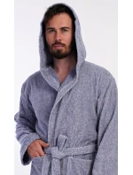 Pánský župan s kapucí model 21290628 - Vienetta MAN Pánský župan s kapucí model 21290628 - Vienetta MAN