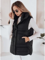 Dámská vesta nadměrné velikosti černá Dstreet model 21966330 - FashionStreet