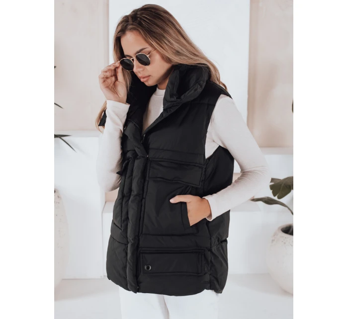 Dámská vesta nadměrné velikosti černá Dstreet model 21966330 - FashionStreet