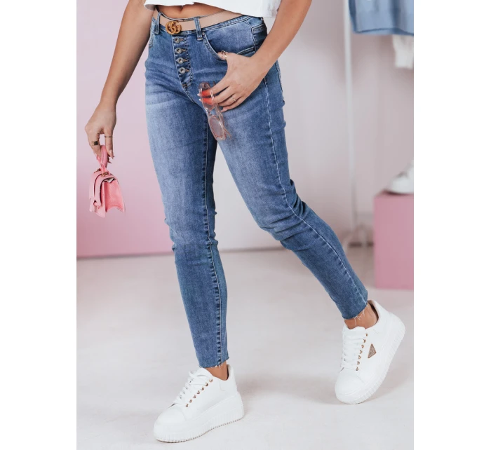Dámské džínové kalhoty slim fit DENIMFIT navy blue FashionStreet UY2363 Dámské džínové kalhoty slim fit DENIMFIT navy blue FashionStreet UY2363